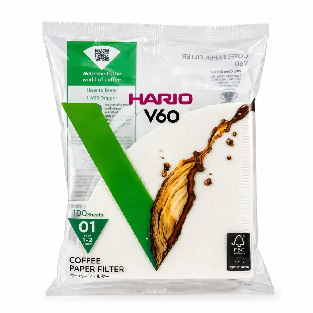HARIO V60 Paper Filters 01(100 Sheets)